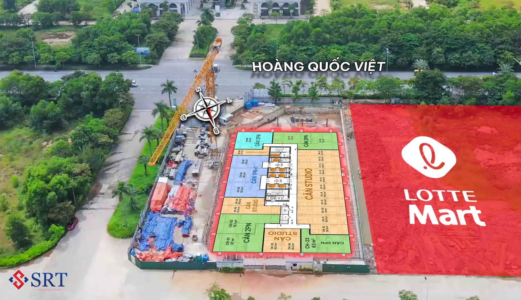 Bán căn hộ ICON40 mặt đường Hoàng Quốc Việt, cạnh TTTM Lotte